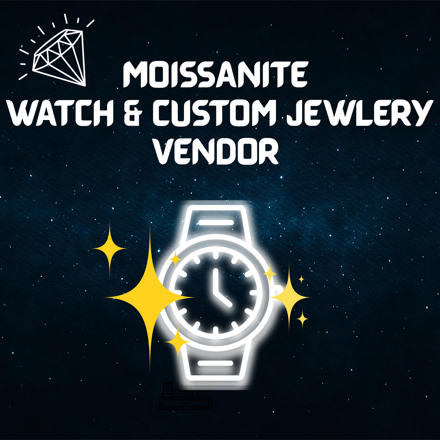 MOISSANITE WATCH & CUSTOM JEWLERY VENDOR